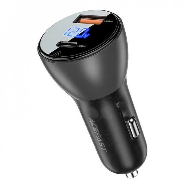 Автомобільний зарядний пристрій Acefast B6 Fast Charge Car Charger 63W Black (AFB6B)