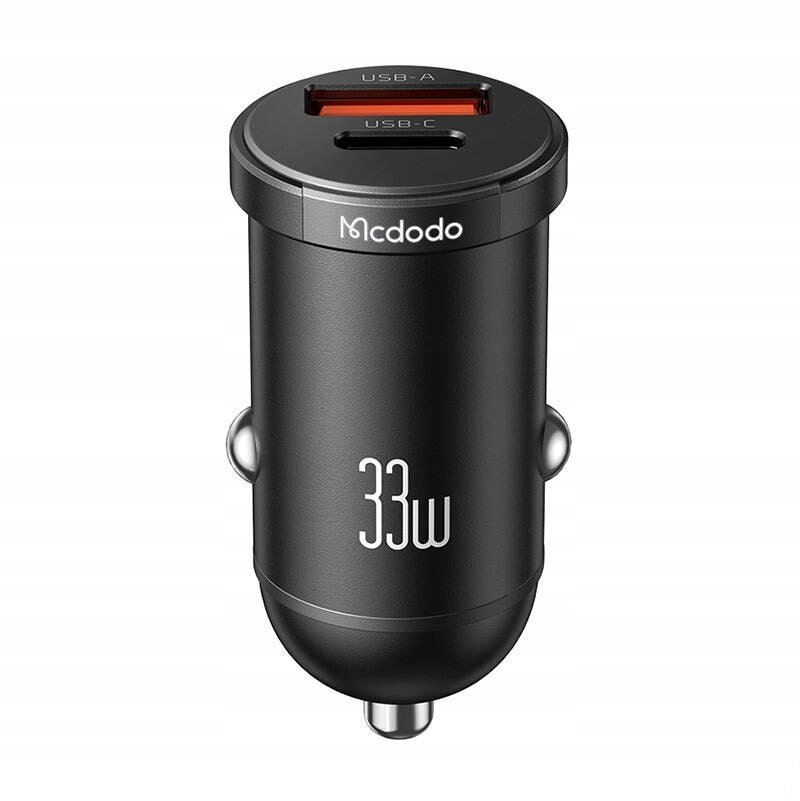 Автомобильное зарядное устройство Mcdodo [CC-2320] LED 2-Port Car Charger 3A 33W (Black)