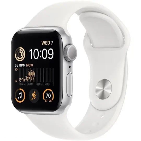 Смарт-часы Apple Watch SE 2 GPS 40mm Silver Aluminum Case with White Sport Band (MNJV3) Open Box