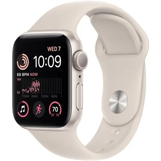 Смарт-годинник Apple Watch SE 2 GPS 40mm Starlight Aluminum Case with Starlight Sport Band (MNJP3)