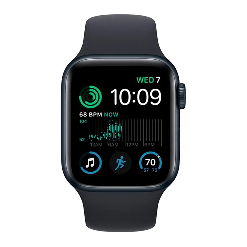 Смарт-годинник Apple Watch SE 2 GPS + Cellular 40mm Midnight Aluminum Case with Midnight Sport Band (MNPL3) - фото 2