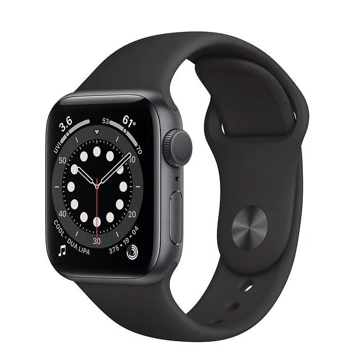 Вживаний Apple Watch Series 6 GPS 44mm Space Gray Aluminum Case w. Black Sport B. (M00H3)