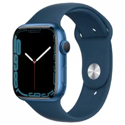 Смарт-часы Apple Watch Series 7 GPS 41mm Blue Aluminum Case With Blue Sport Band (MKN13) Уценка