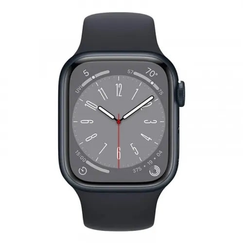 Смарт-годинник Apple Watch Series 8 GPS 41mm Midnight Aluminum Case w. Midnight Sport Band (MNU73) Уцінка - фото 2