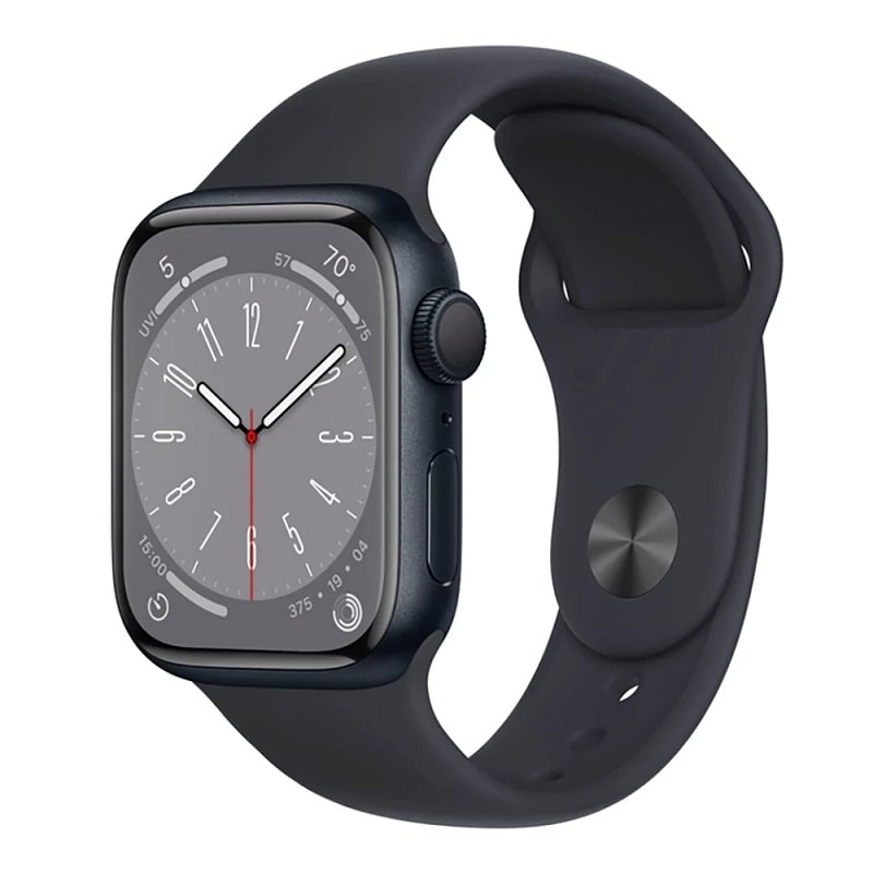 Смарт-часы Apple Watch Series 8 GPS 41mm Midnight Aluminum Case w. Midnight Sport Band (MNP53, MNU73)