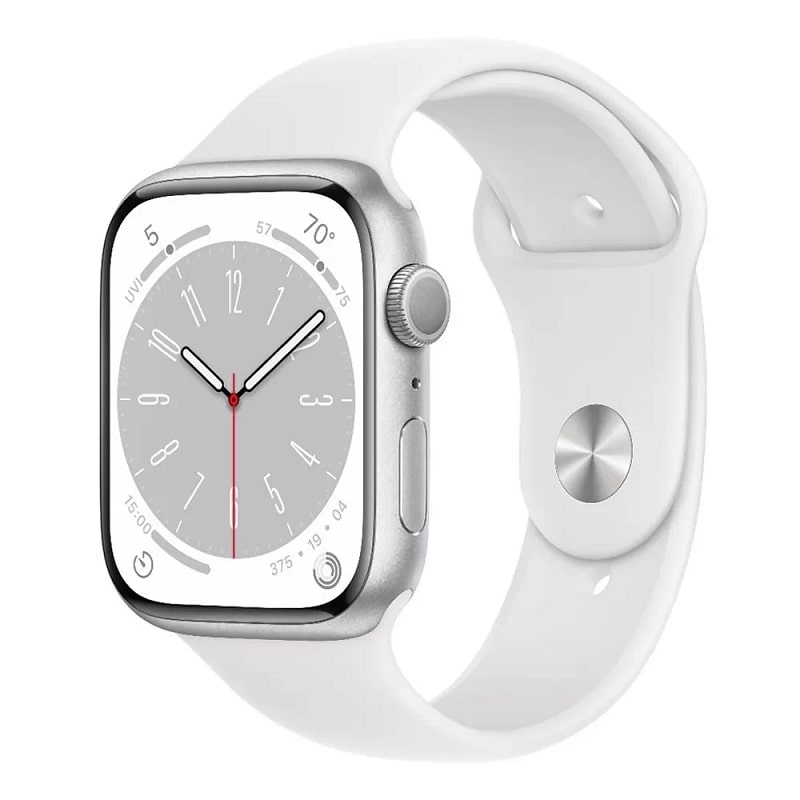 Смарт-часы Apple Watch Series 8 GPS + Cellular 41mm Silver Aluminum Case with White S. Band (MP4A3)