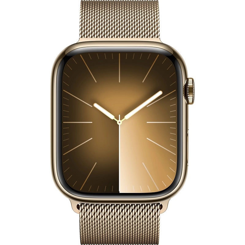 Apple Watch Series 9 GPS + Cellular 41mm Gold S. Steel Case w. Gold Milanese Loop (MRJ73) - фото 2