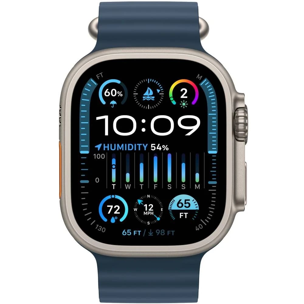 Apple Watch Ultra 2 GPS + Cellular 49mm Titanium Case with Blue Ocean Band (MREG3) - фото 2