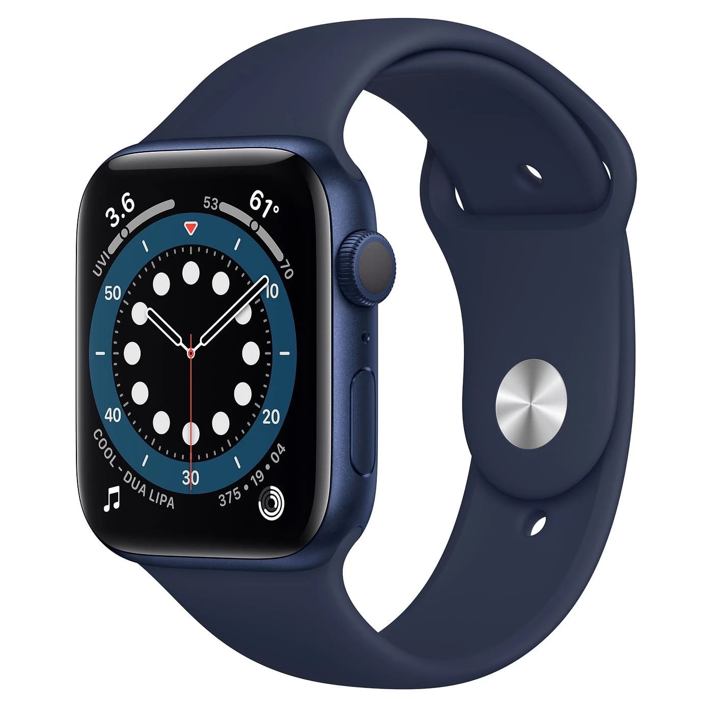 Б/У Apple Watch Series 6 GPS, 44mm Blue Aluminium Case with Deep Navy Sport Band (M00J3)