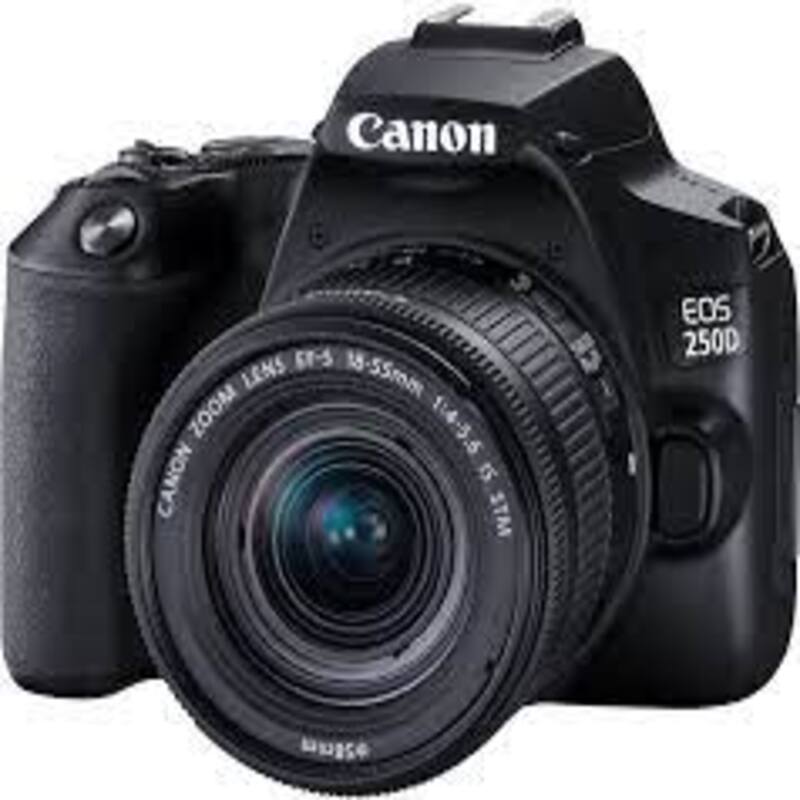 Цифрова фотокамера дзеркальна Canon EOS 250D kit 18-55 IS STM Black (3454C007)