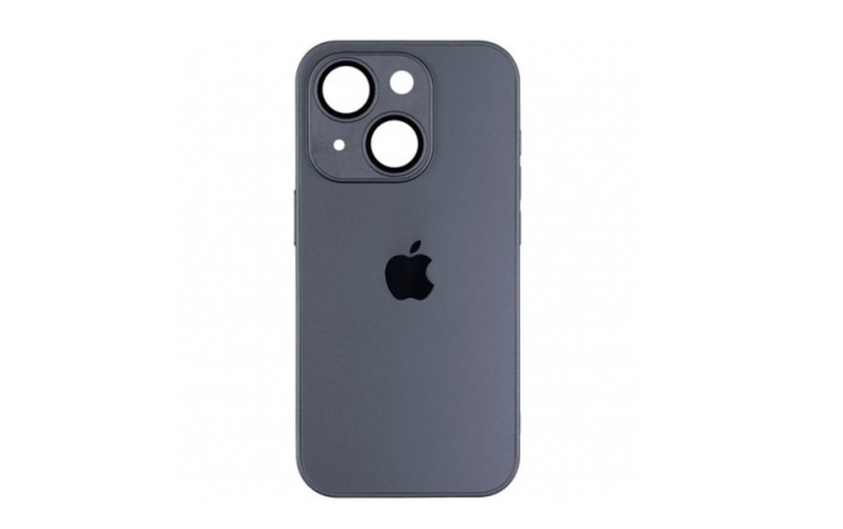 Чехол AG Glass With Magsafe iPhone 15 Plus - Black