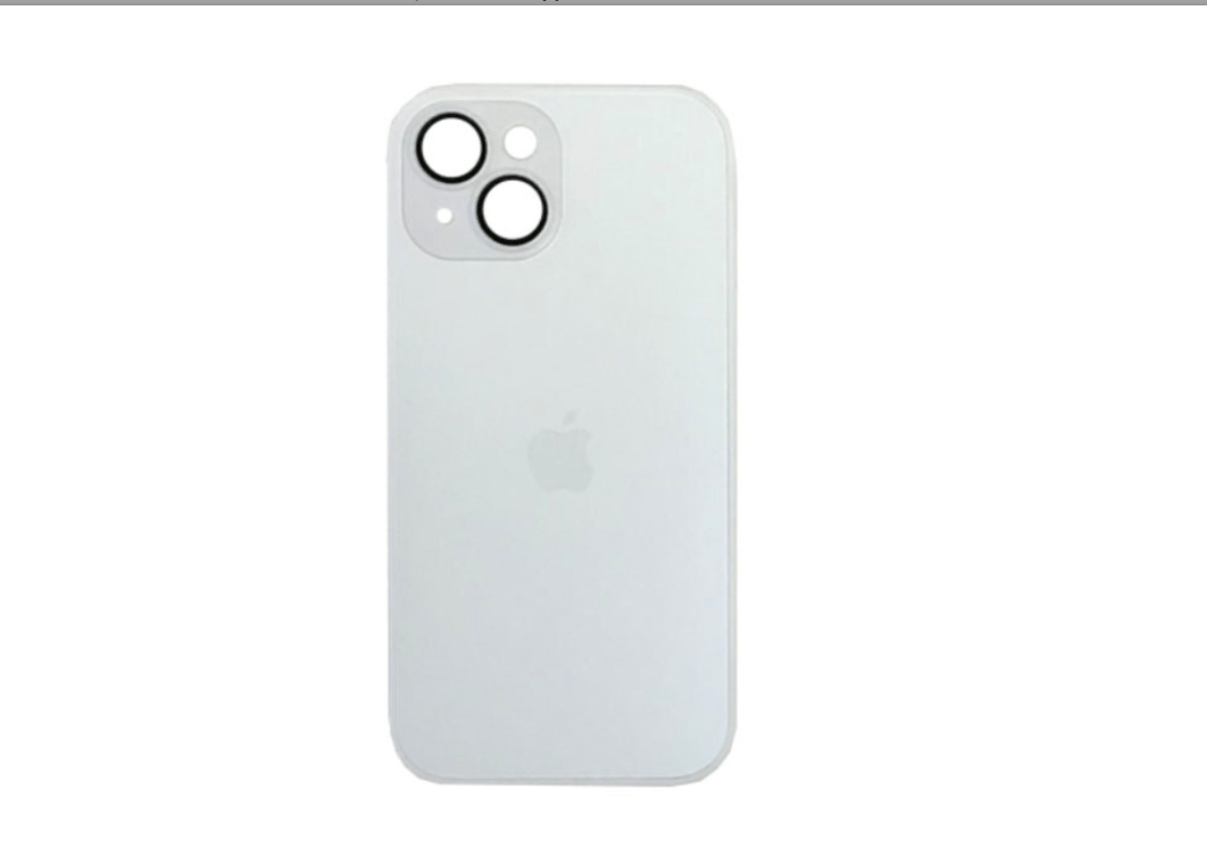 Чехол AG Glass With Magsafe iPhone 15 Plus - White