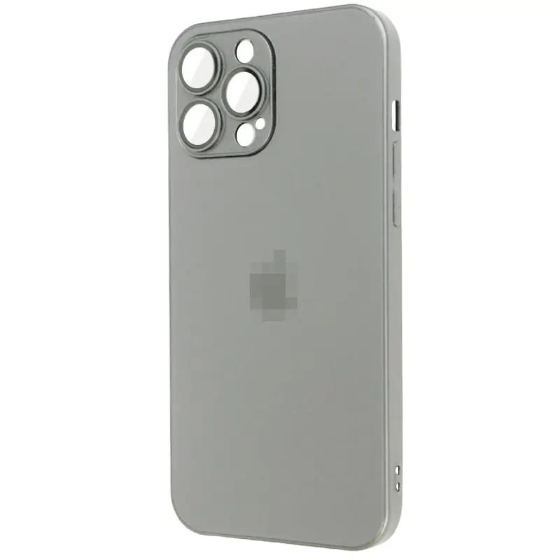 Чохол AG Glass With Magsafe iPhone 15 Pro Max - Titanium Gray