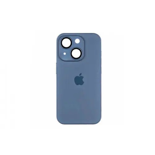 Чохол AG Glass With Magsafe iPhone 15 - Titanium Blue