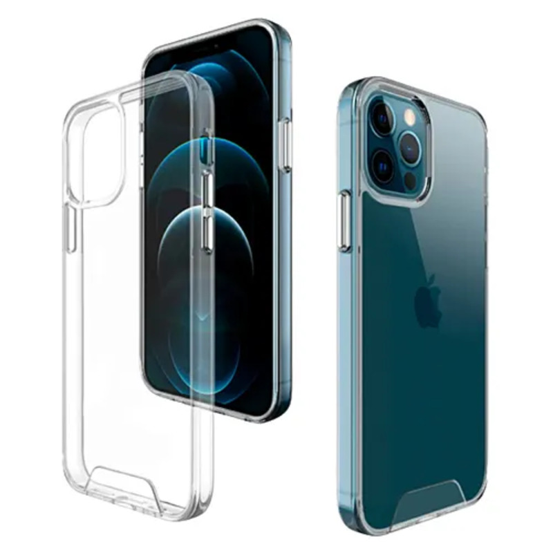 Чехол iPhone 12 Pro (6.1) Basic Cutana Case transparent + стекло в подарок!