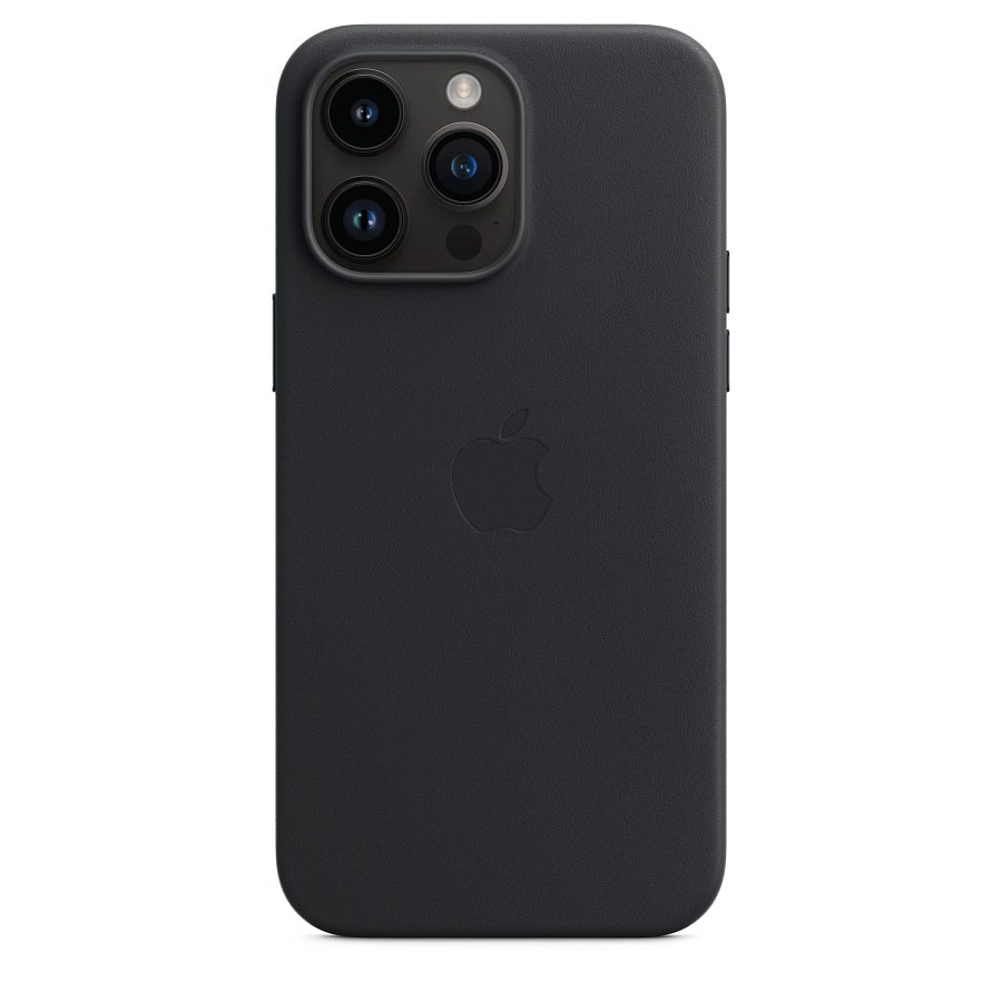 Чохол Leather Case with MagSafe iPhone 15 Pro Max Black