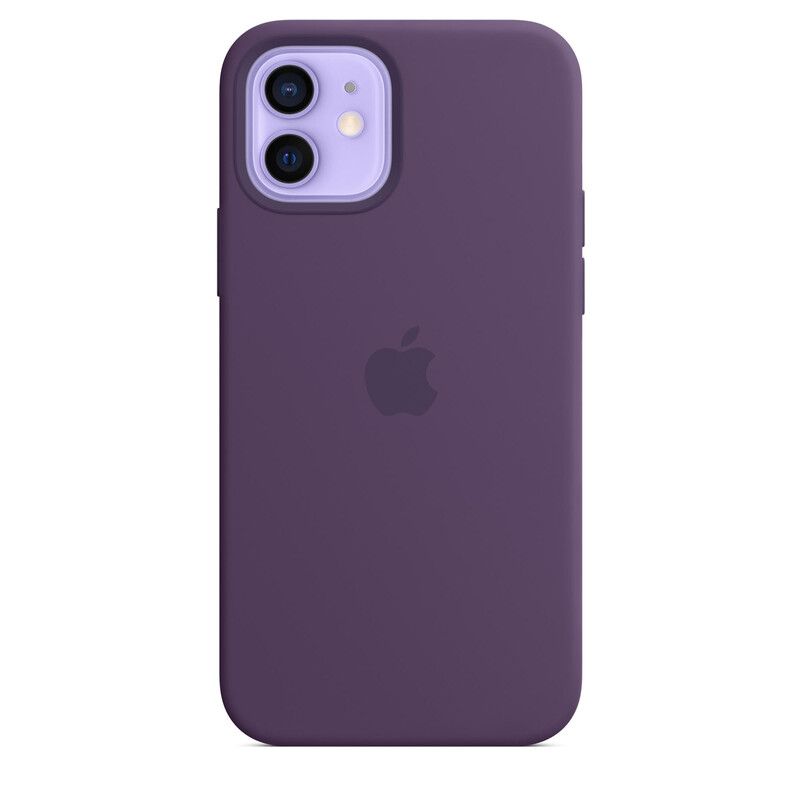 Чохол  silicone Case with magsafe  iphone 12/12Pro Amethyst