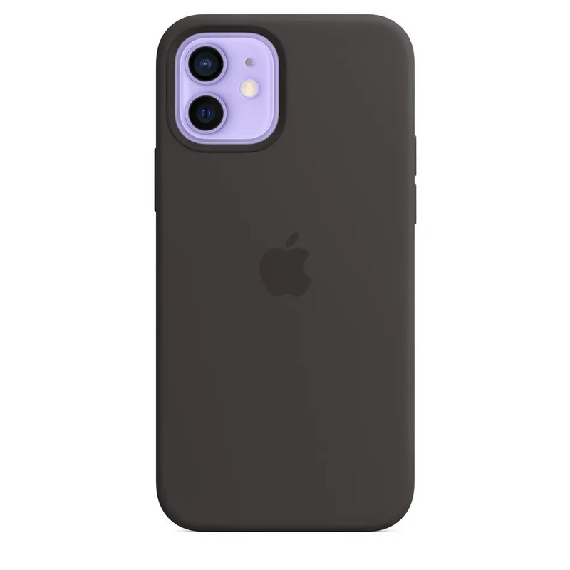 Чохол  silicone Case Animation with magsafe  iphone 12/12Pro Black