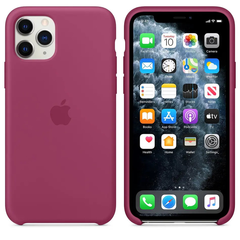 Чохол  silicone Case iphone 11 Pro Pomegranate