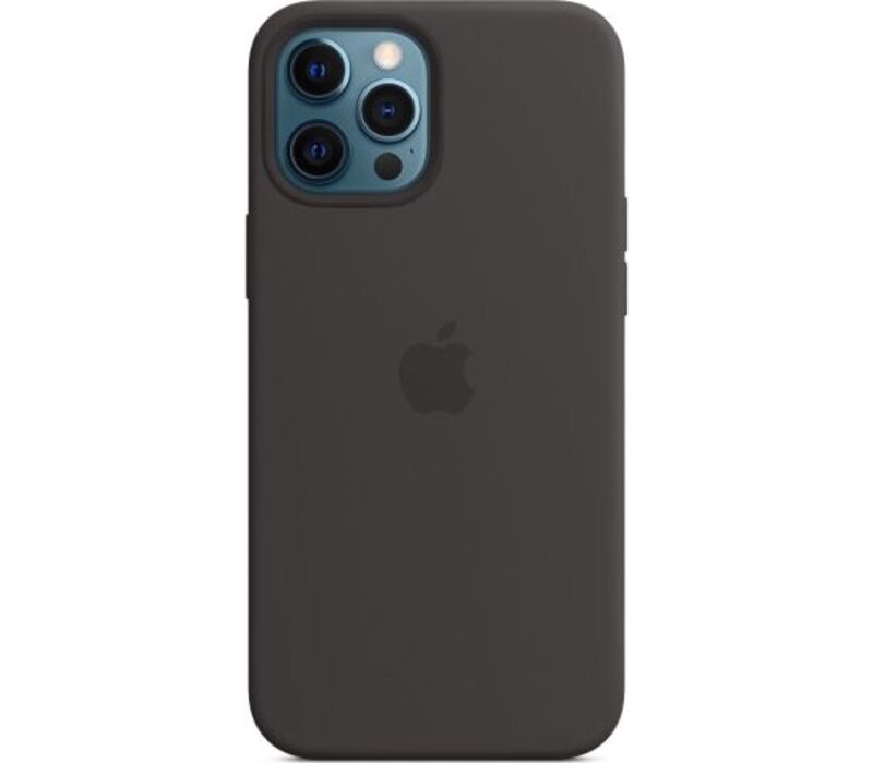 Чехол silicone Case iPhone 12 Pro Max Black + стекло в подарок!