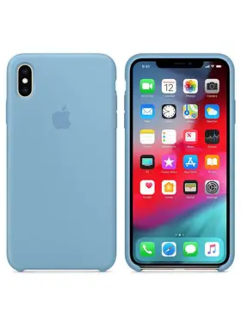 Чехол Silicone Case iphone XS MAX cornflower