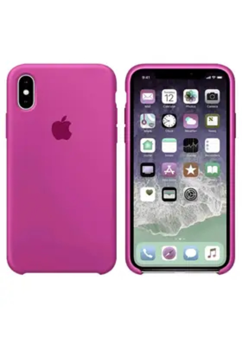 Чохол  Silicone Case iphone XS MAX dragon fruit