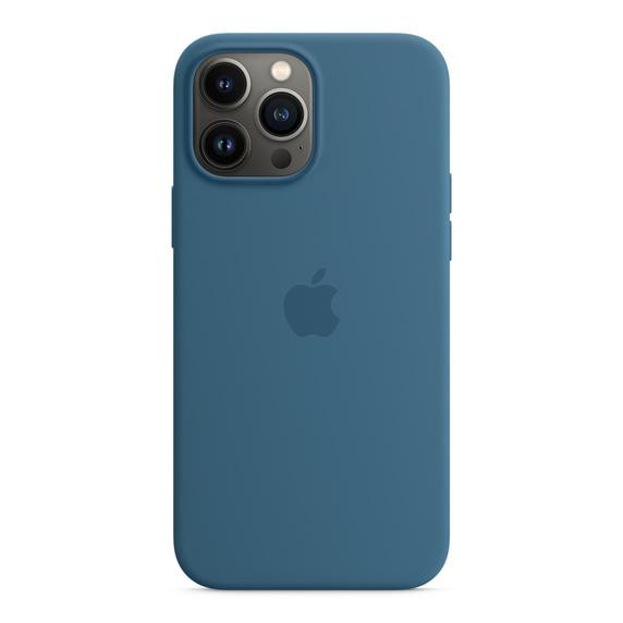 Чохол silicone Case with MagSafe 13 Pro Max Blue Jay + стекло в подарок!