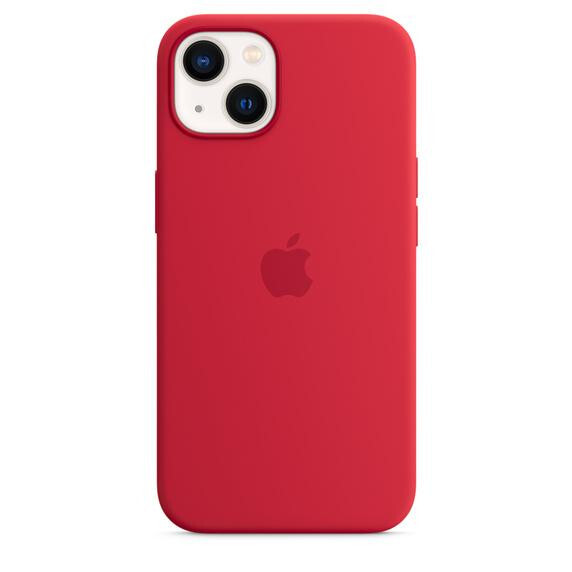 Чохол Silicone Case with MagSafe 13 Red