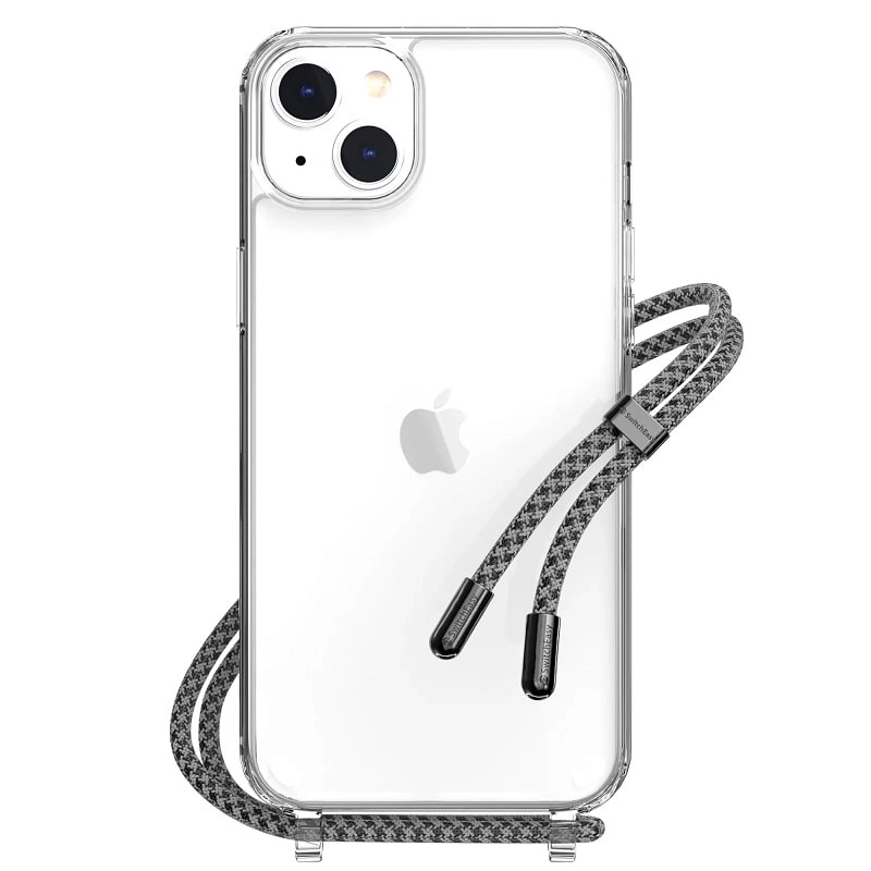 Чохол SwitchEasy Play Lanyard Shockproof Clear Case for iPhone 14 , Elegant + стекло в подарок!