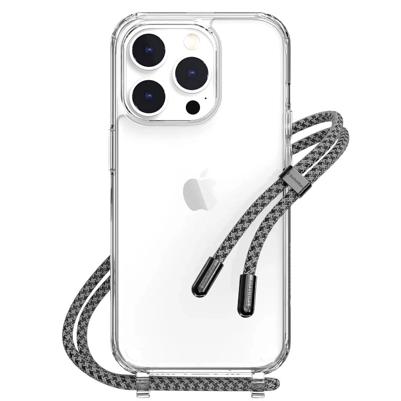 Чохол SwitchEasy Play Lanyard Shockproof Clear Case for iPhone 14 Pro 6.1", Elegant + стекло в подарок!