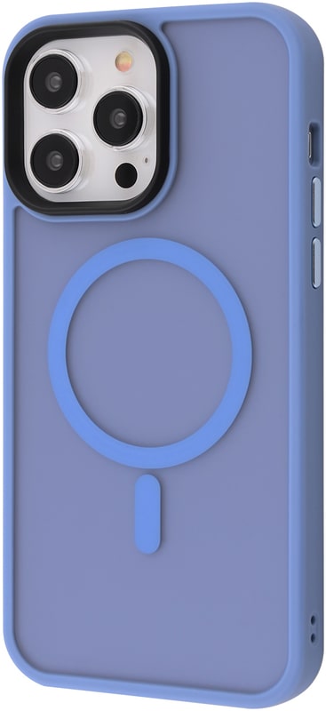 Чехол WAVE Matte Insane Case with MagSafe iPhone 14 Pro Max - sierra blue + стекло в подарок!