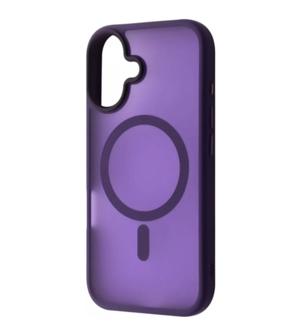 Чохол WAVE Matte Insane Case with Magnetic Ring iPhone 16 deep purple