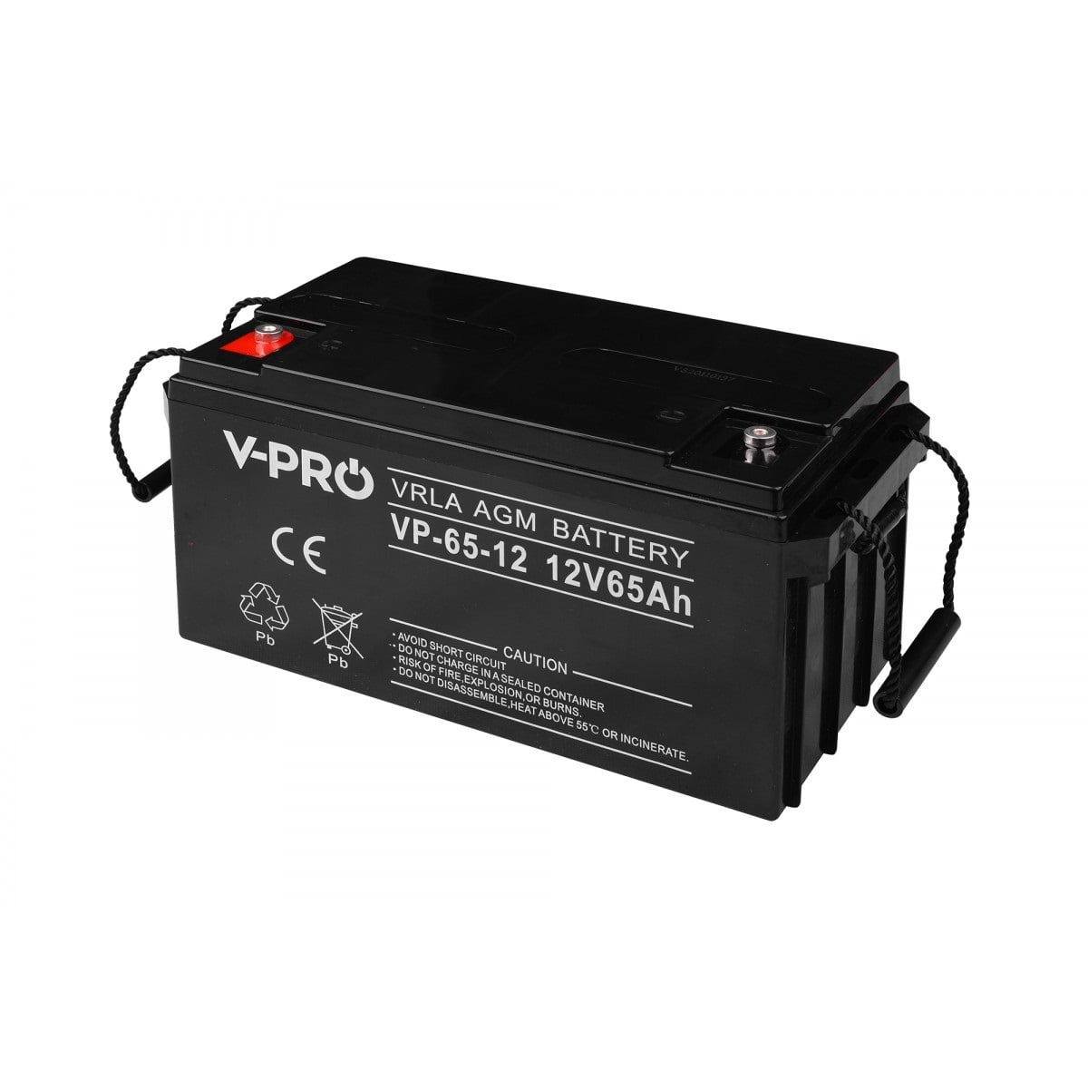 Акумулятор для ДБЖ Volt Polska VPRO 65 Ah 12V AGM VRLA (6AKUAGM065)