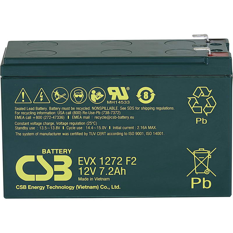 Батарея до ДБЖ CSB 12V 7.2Ah (EVX1272F2)