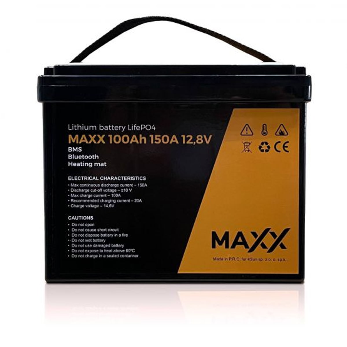 Акумулятор для ДБЖ MAXX Battery LiFePO4 12,8V 100Ah BMS