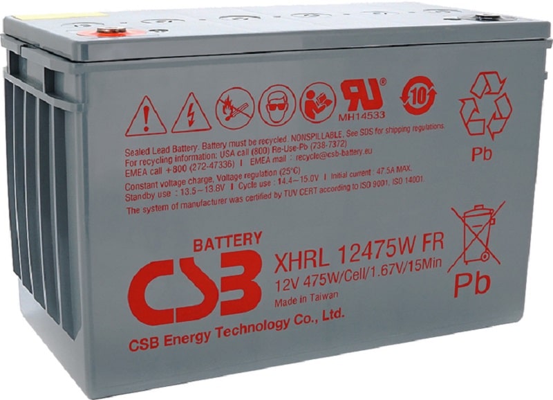 Акумулятор для ДБЖ CSB XHRL12475W, 12V 118.8Ah (XHRL12475W)