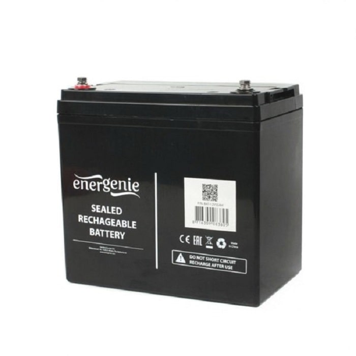 Акумулятор для ДБЖ EnerGenie 12В 55 Ач (BAT-12V55AH)