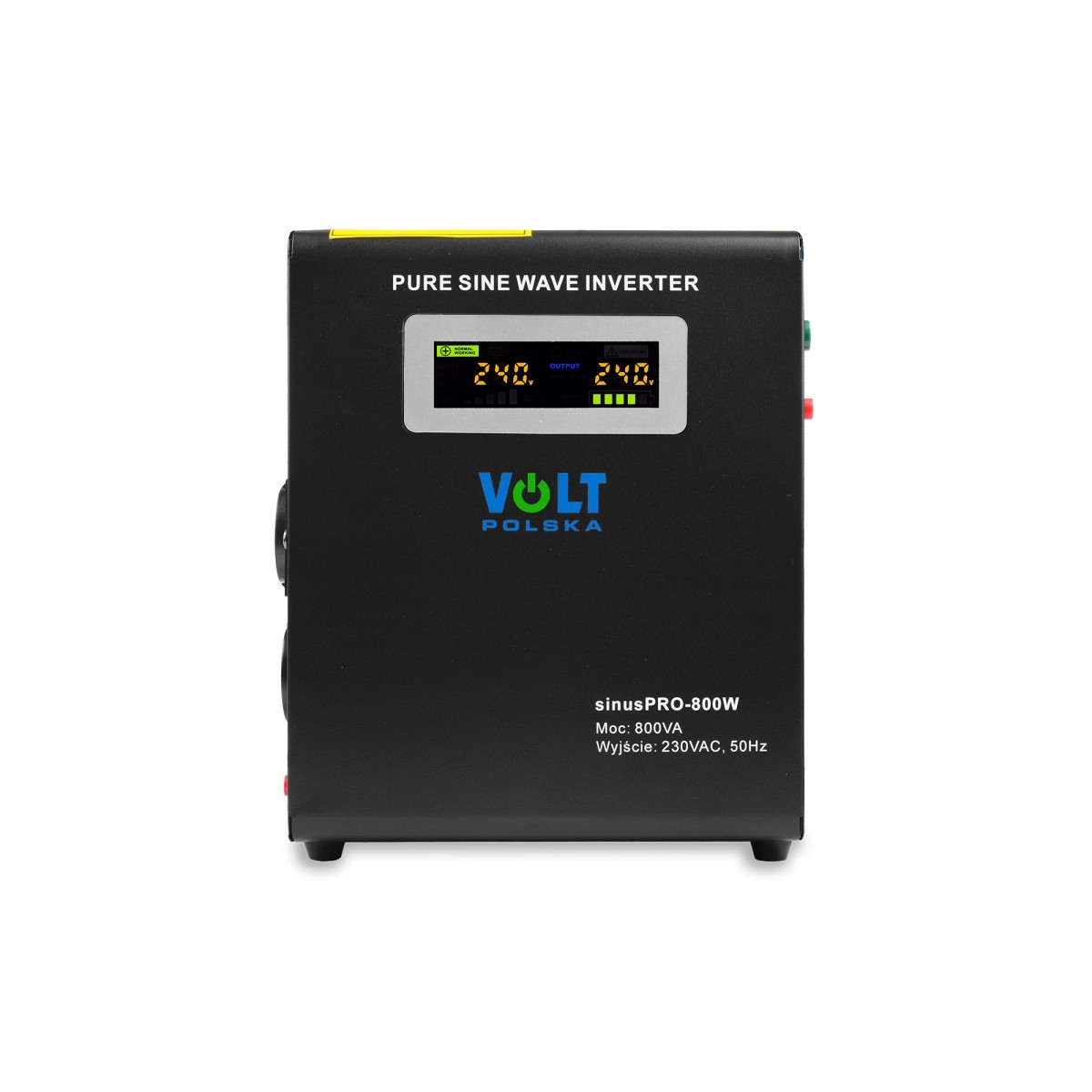 Гібридне ДБЖ/інвертор Volt Polska SINUS PRO 800 W 12/230V 500/800W (3SP098012W)