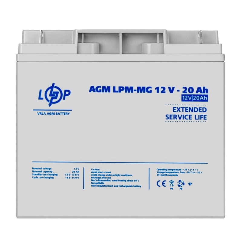 Акумулятор для ДБЖ LogicPower LPM MG 12В 20Ач (6556)