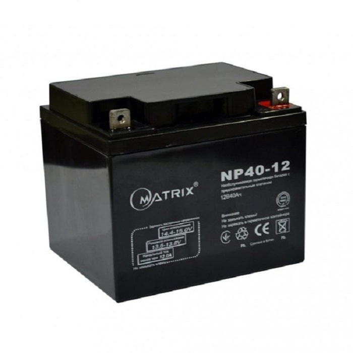 Аккумулятор для ИБП Matrix 12V 40AH (NP40-12)