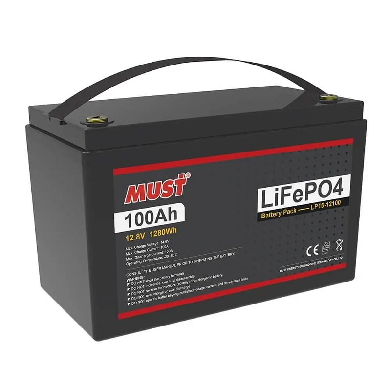 Аккумулятор MUST LiFePO4 LP1500-12100 12V 100Ah