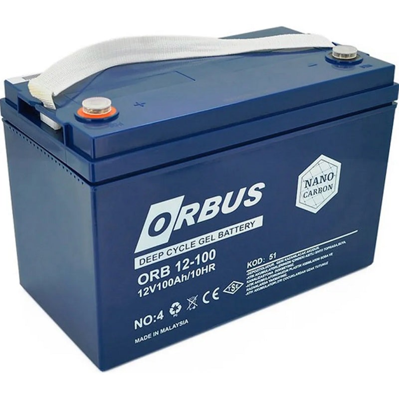 Аккумуляторная батарея ORBUS CG12100 GEL 12V 100Ah (330х171х214)