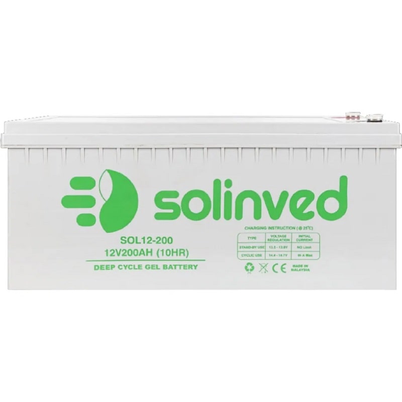 Аккумулятор для ИБП Solinved 12V-200Ah, GEL (SLG200-12)