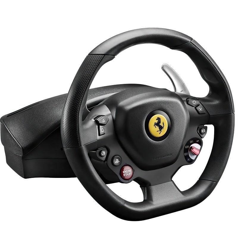 Комплект (руль, педали) Thrustmaster T80 Ferrari 488 GTB Edition PC/PS4/PS5 Black (4160672) - фото 2