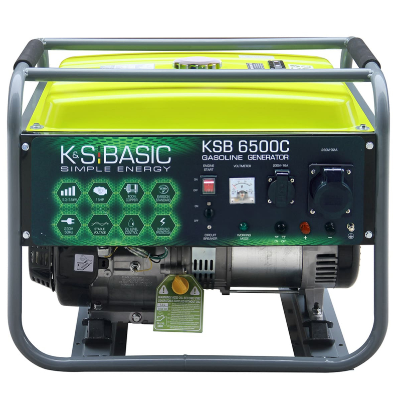 Бензиновий генератор K&S BASIC KSB 6500C