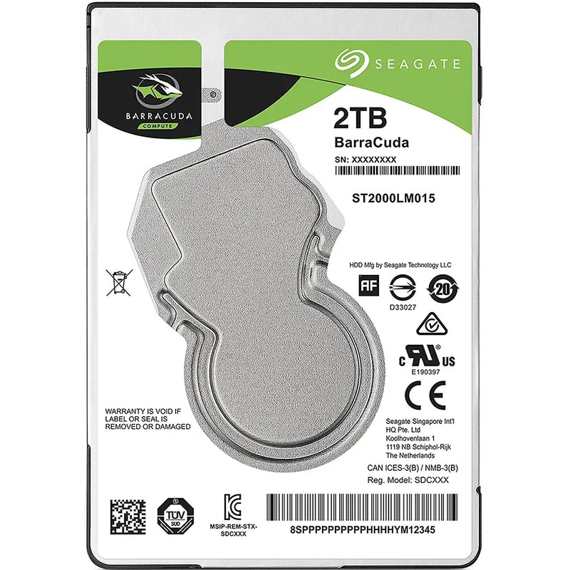 Накопичувач HDD 2.5" SATA 2.0TB Seagate BarraCuda 5400rpm 128MB (ST2000LM015)