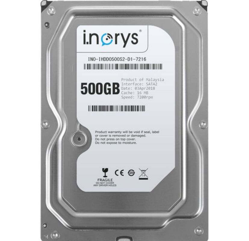 Внутрішній накопичувач HDD SATA 500GB i.norys 7200rpm 16MB (INO-IHDD0500S2-D1-7216)