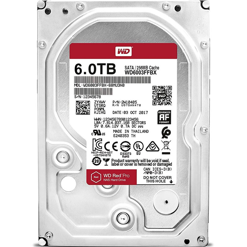 Внутрішній жорсткий диск 3.5" 6TB WD (WD6003FFBX)