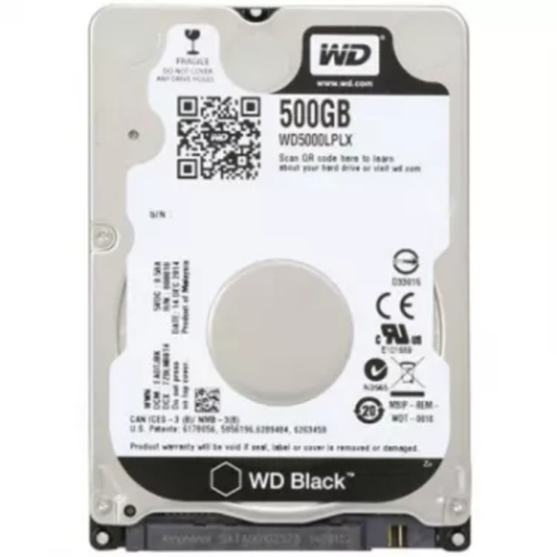 Внутрішній жорсткий диск для ноутбука 2.5" 500GB WD (WD5000LPLX)