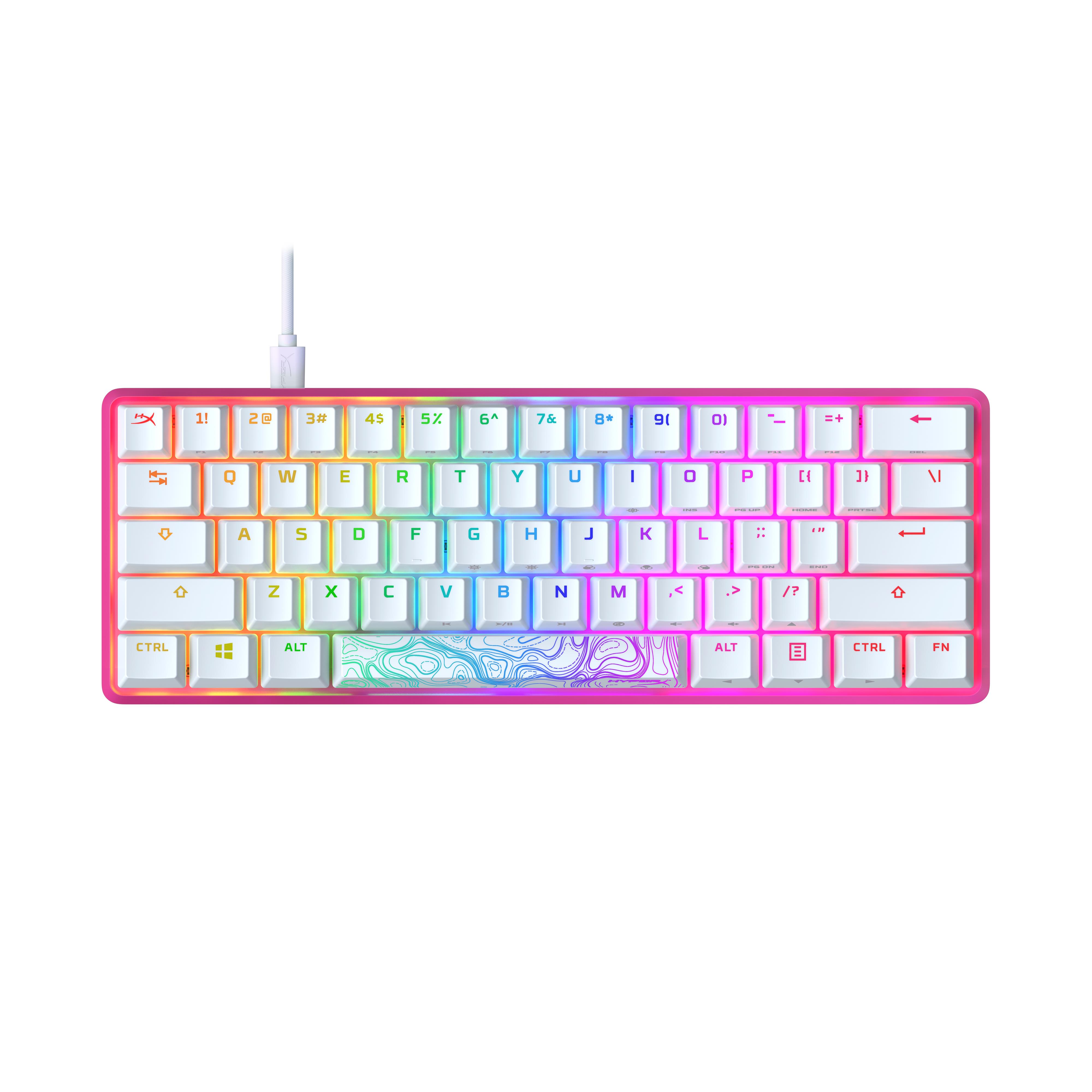 Клавіатура ігрова HyperX Alloy Origin 60 Red USB RGB ENG/RU Pink (572Y6AA)